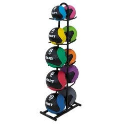 HART Sport HART Rubber Medicine Ball Kit Complete Set With Rack